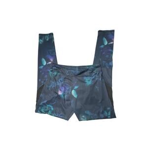 Adidas Women’s Multicolor Abstract Floral Leggings – Size XL (16)